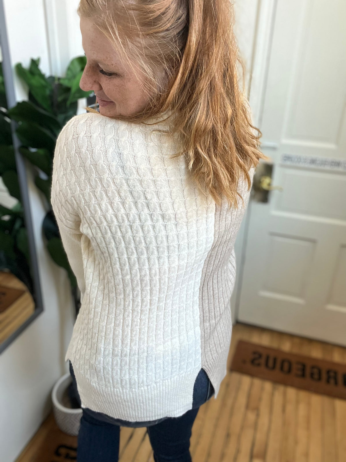 Natural Colorblock Sweater