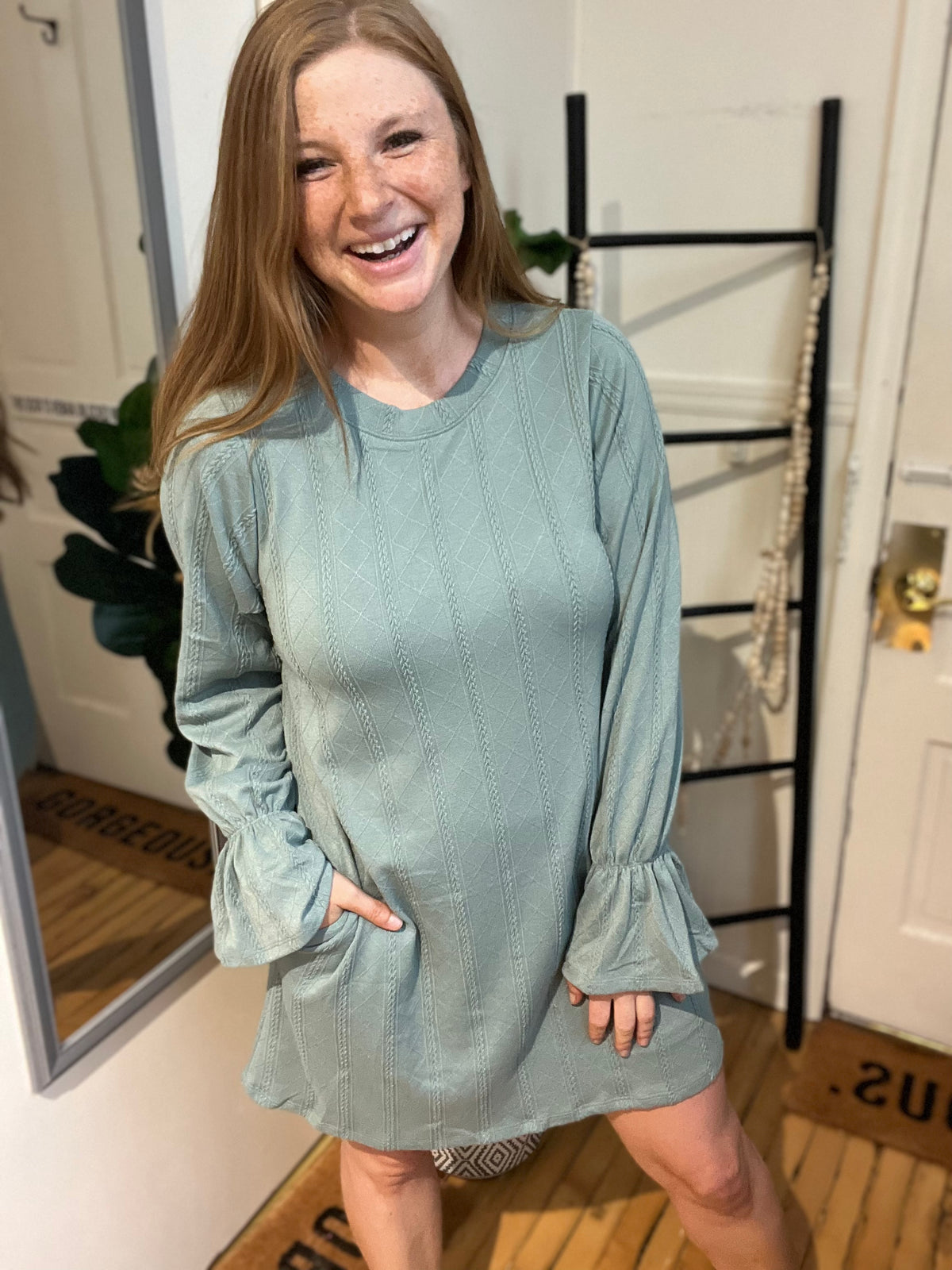 Delicate Sage Dress