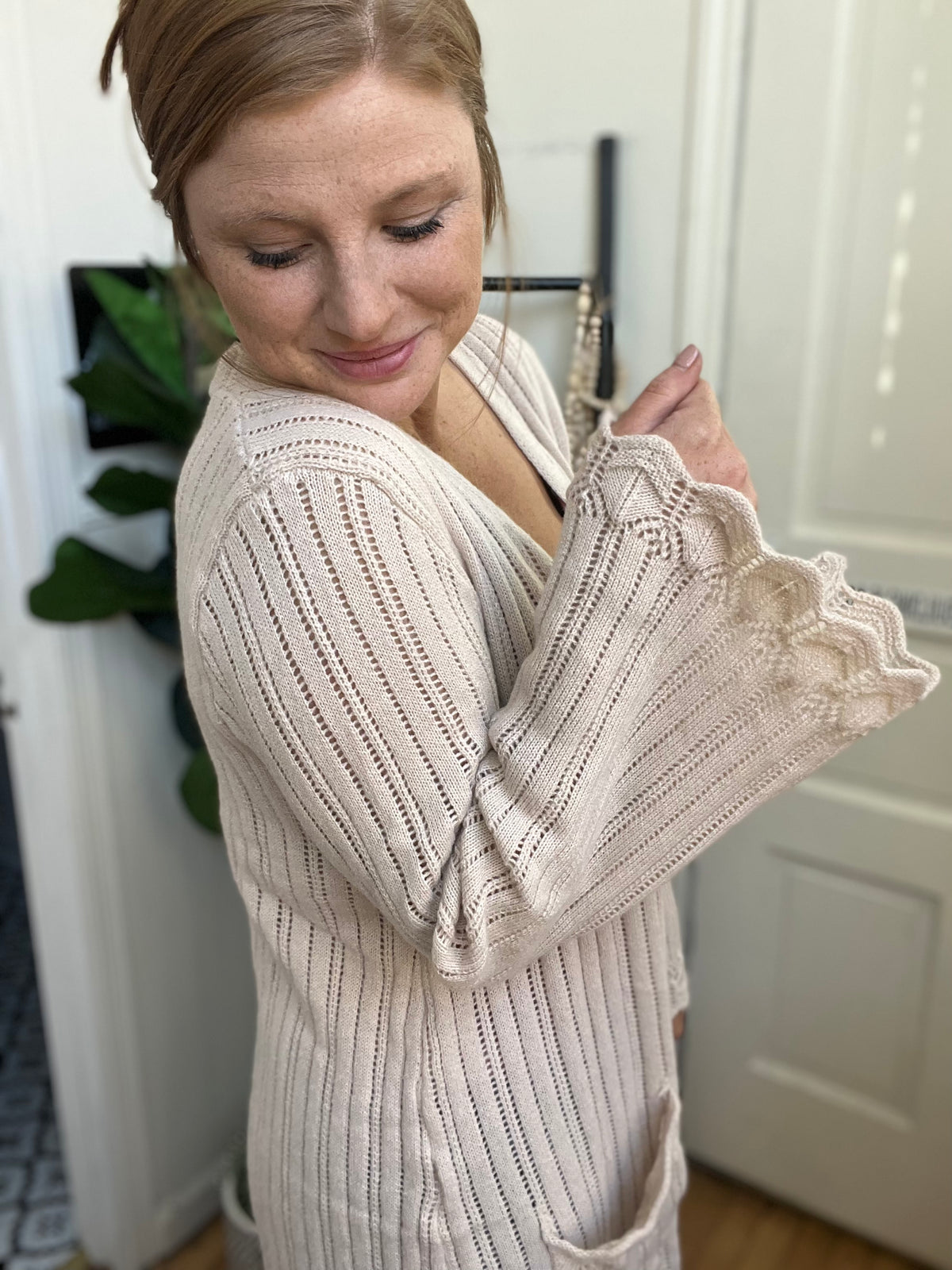 Elsie Stone Knit Cardigan
