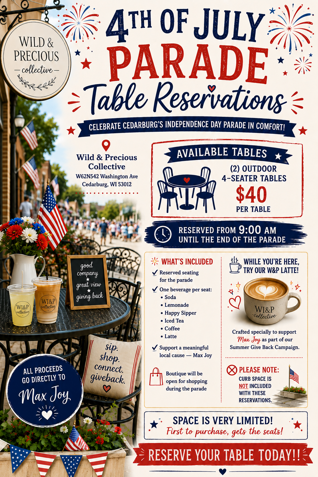 2026 4th of July Parade Table Reservation