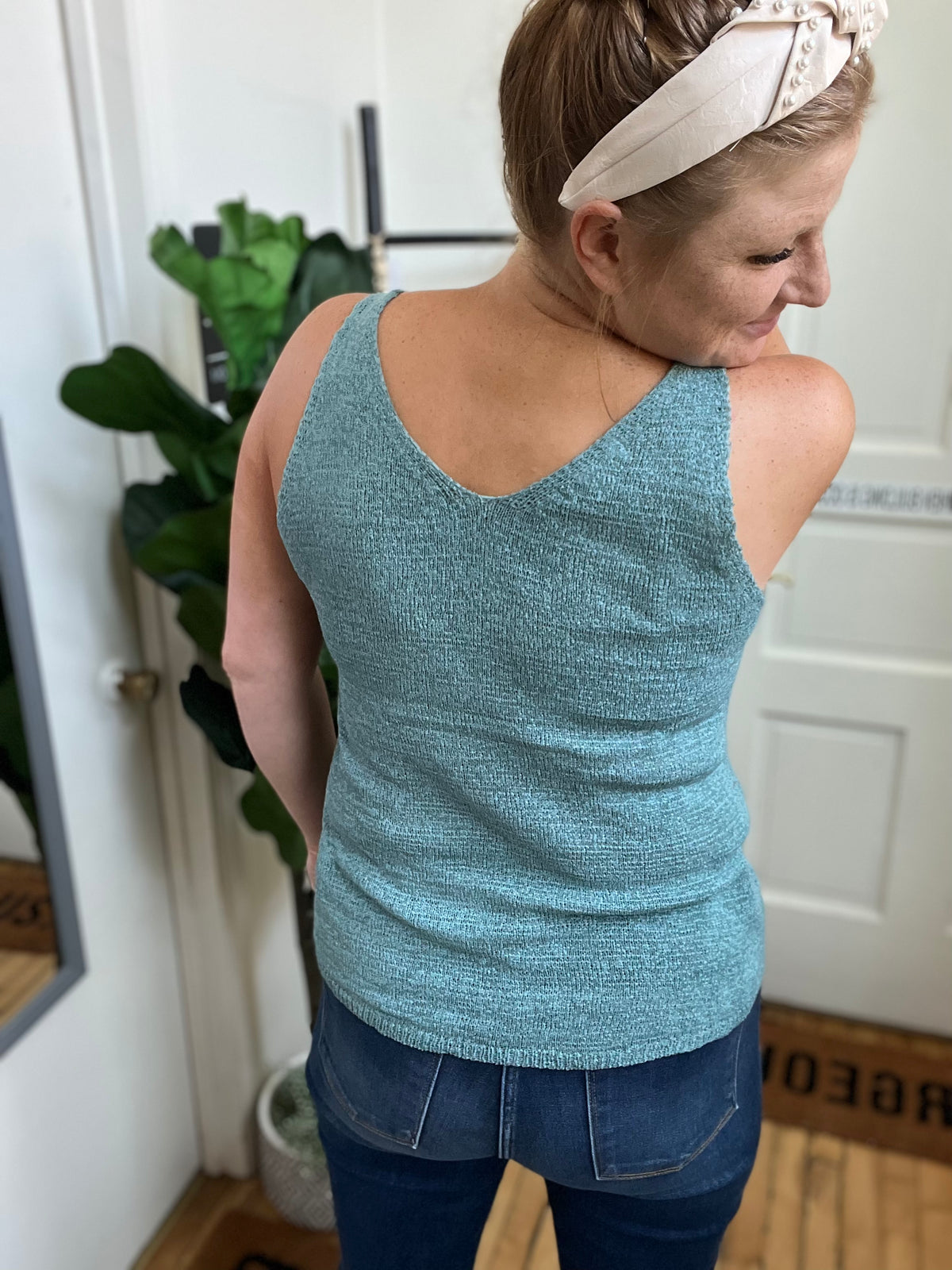 Teal Transition Tank