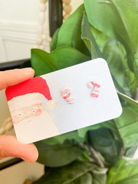 Candy Cane Studs