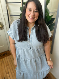 Classic Denim Chic Dress