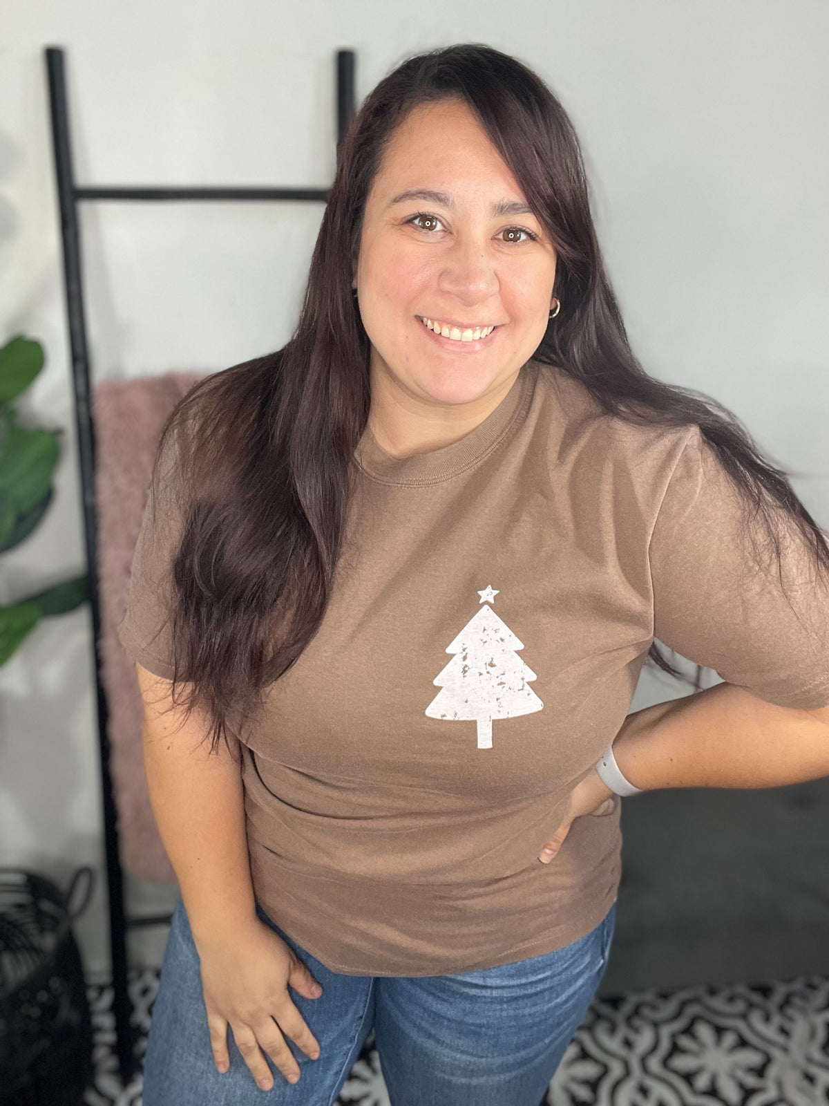 Espresso Christmas Tree Graphic Tee - NC