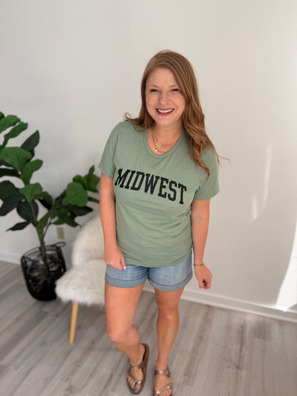 Sage Midwest Relaxed Graphic Tee