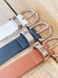 Faux Leather Belt - Various Colors