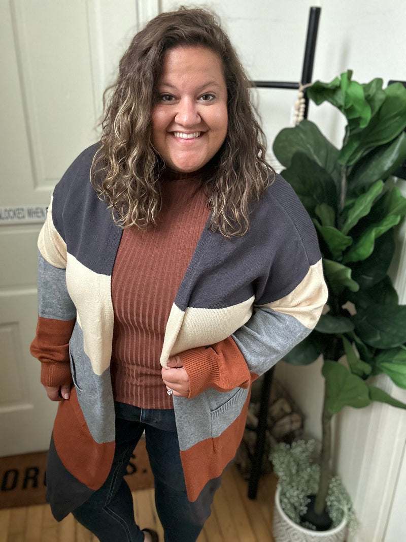 Fall Feels Stripe Cardigan