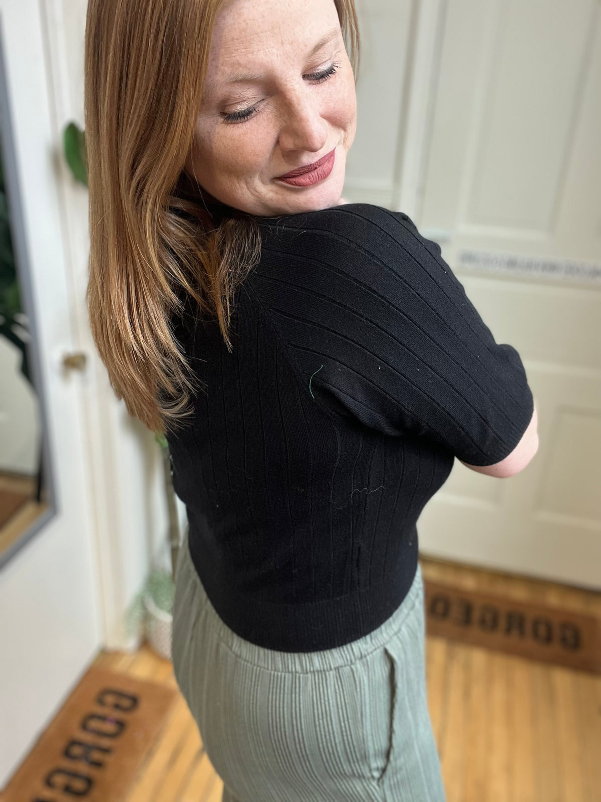 Sophia Black Turtleneck Sweater
