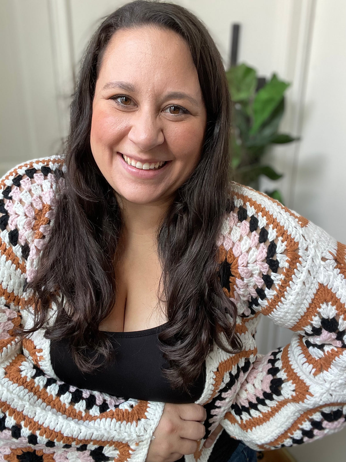 Blushing Gold Crochet Cardigan