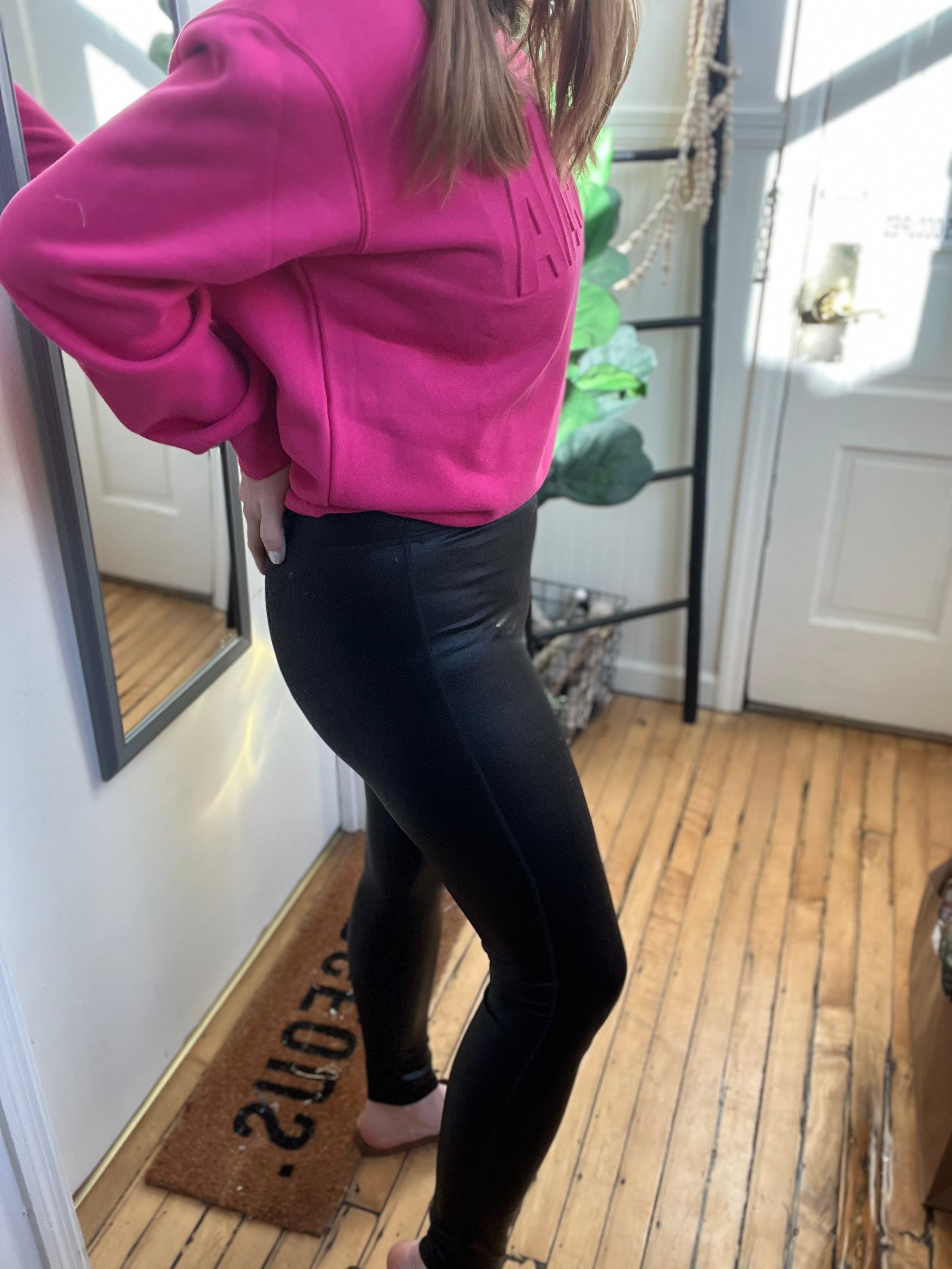 Wild Fable black wet look leggings, XXL NWOT - $16 - From Jessica