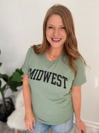 Sage Midwest Relaxed Graphic Tee