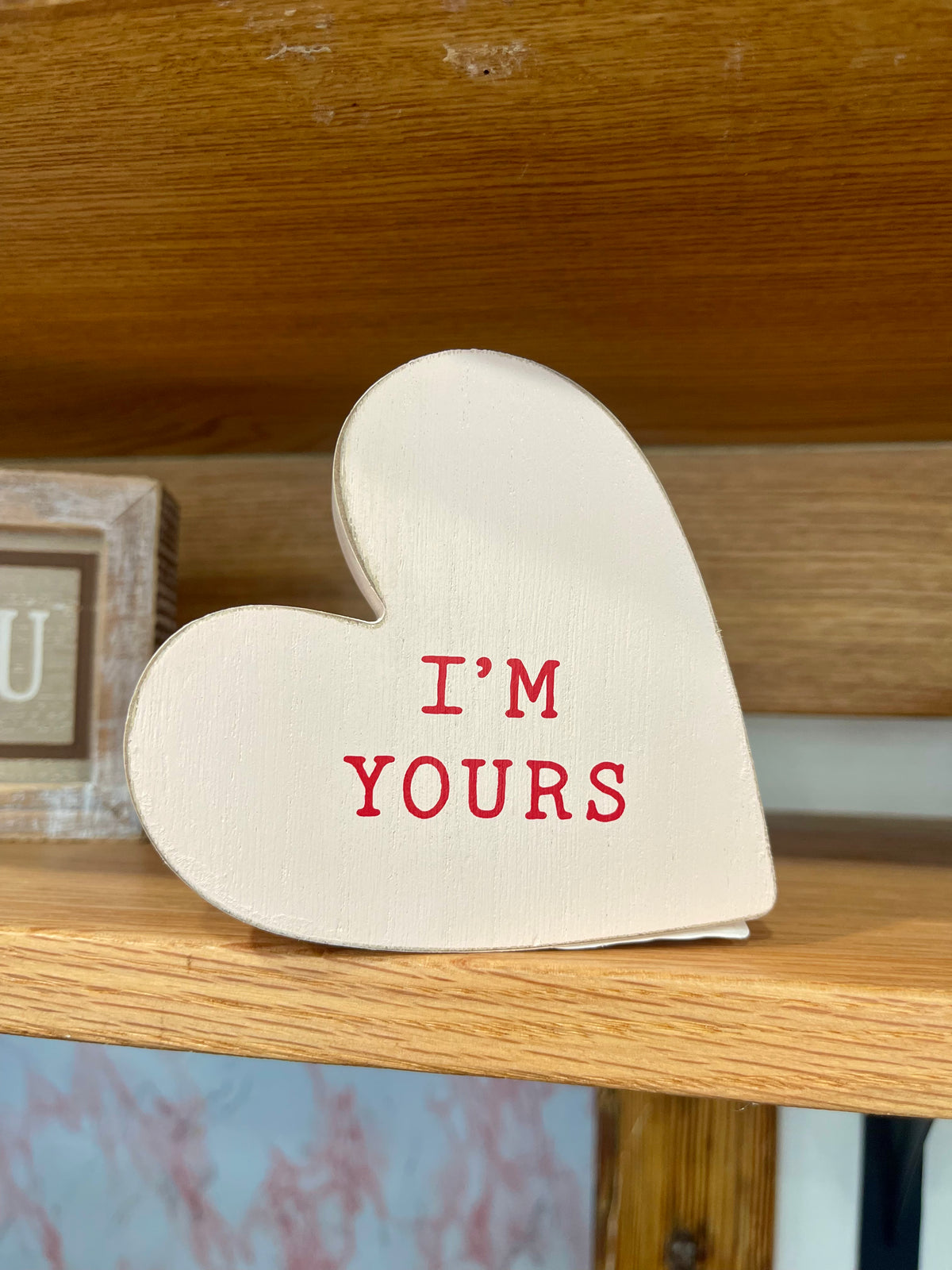 Wooden Heart Decor - I'm Yours