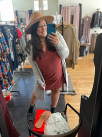 Breezy Brick Dress