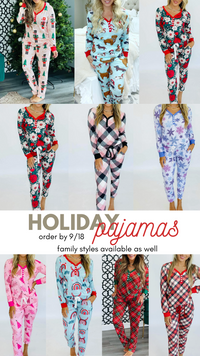 XS-4X Adult Holiday Jammies - PREORDER