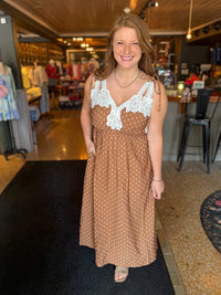 Lace And Latte Dress