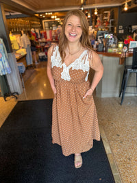 Lace And Latte Dress