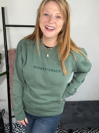 Midwesterner Alpine Embroidered Crewneck