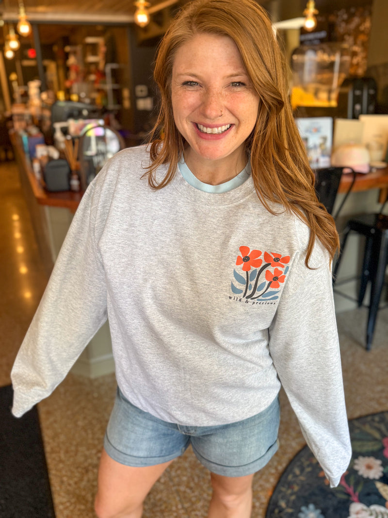 Wild & Precious Floral Crewneck