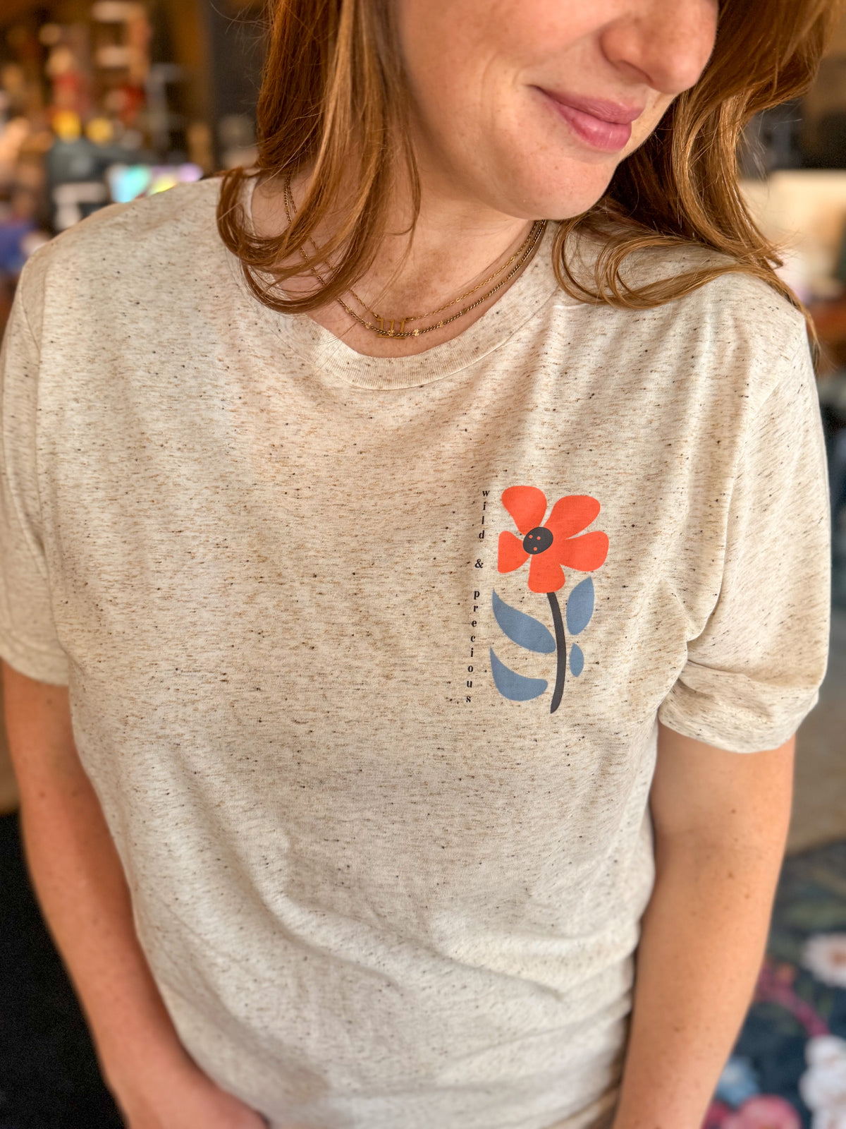 Wild & Precious Floral Heathered T-Shirt