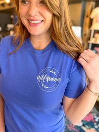 Wild & Precious Logo Graphic Tee - Blue