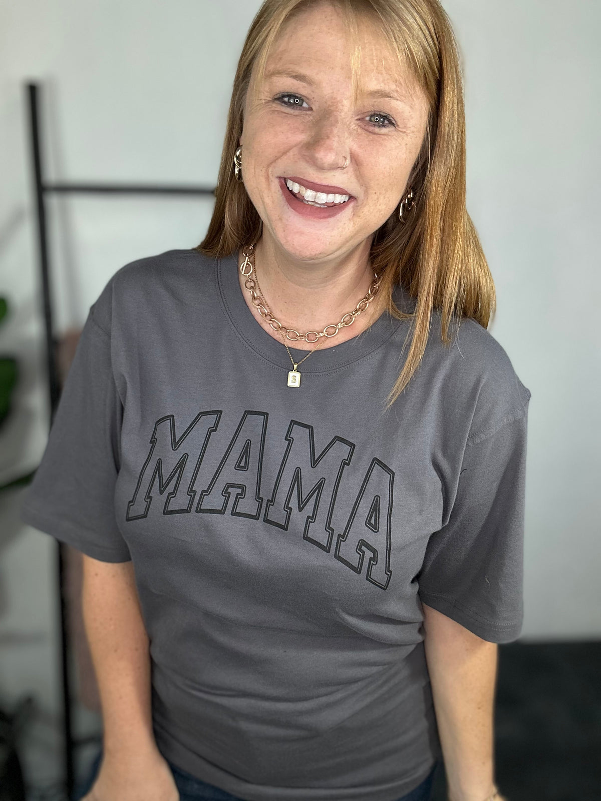 Mama Grey Graphic Tee