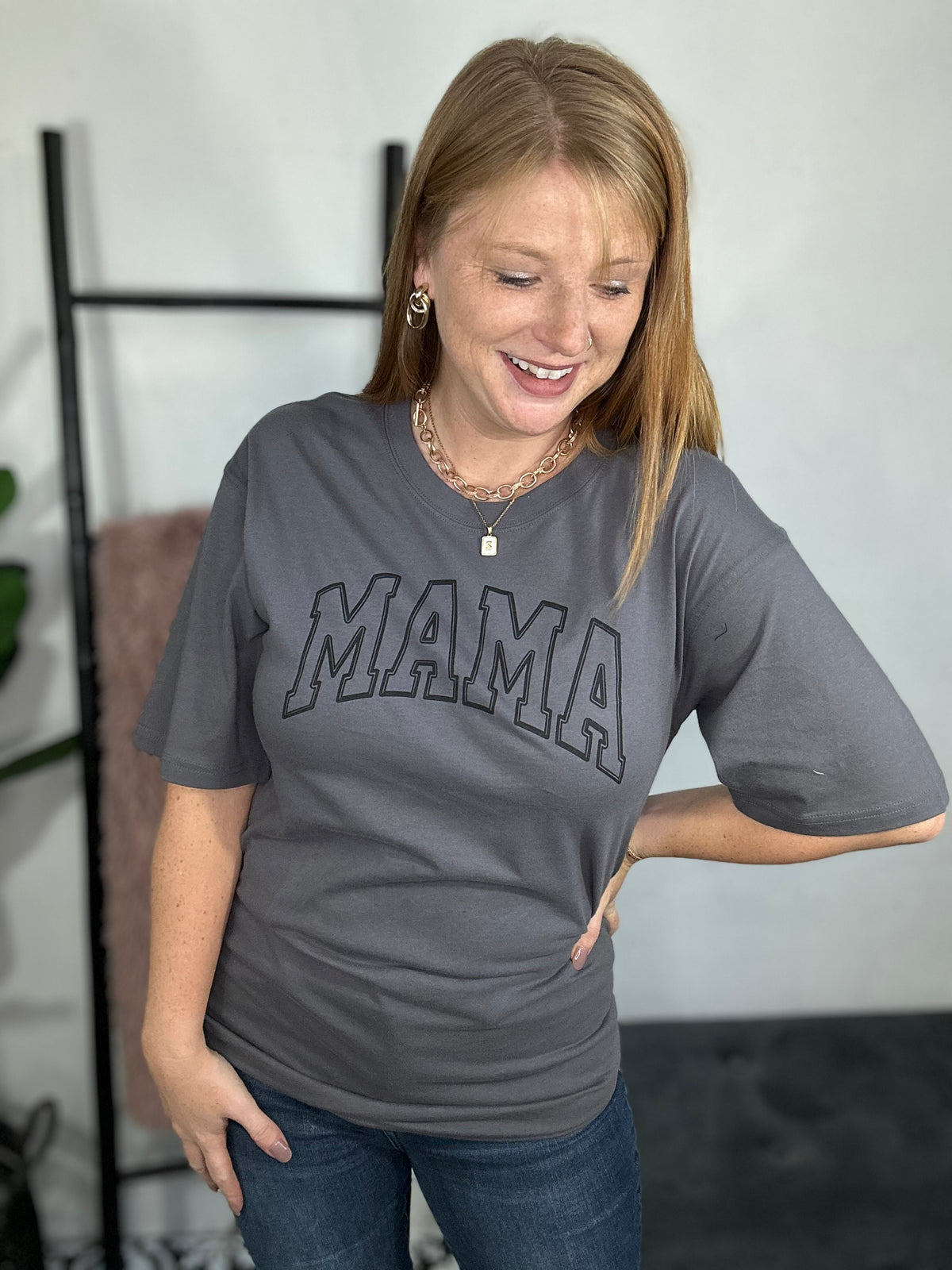 Mama Grey Graphic Tee