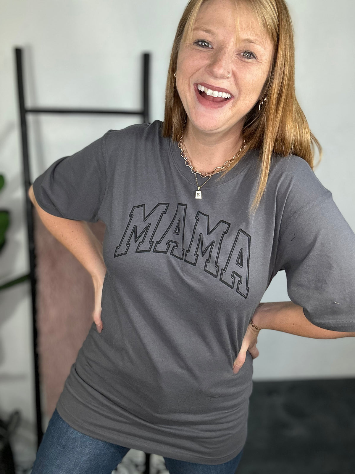 Mama Grey Graphic Tee