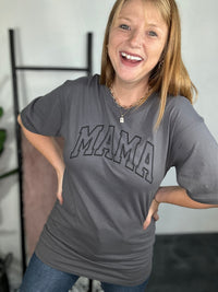 Mama Grey Graphic Tee