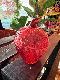 Glass Strawberry Jar