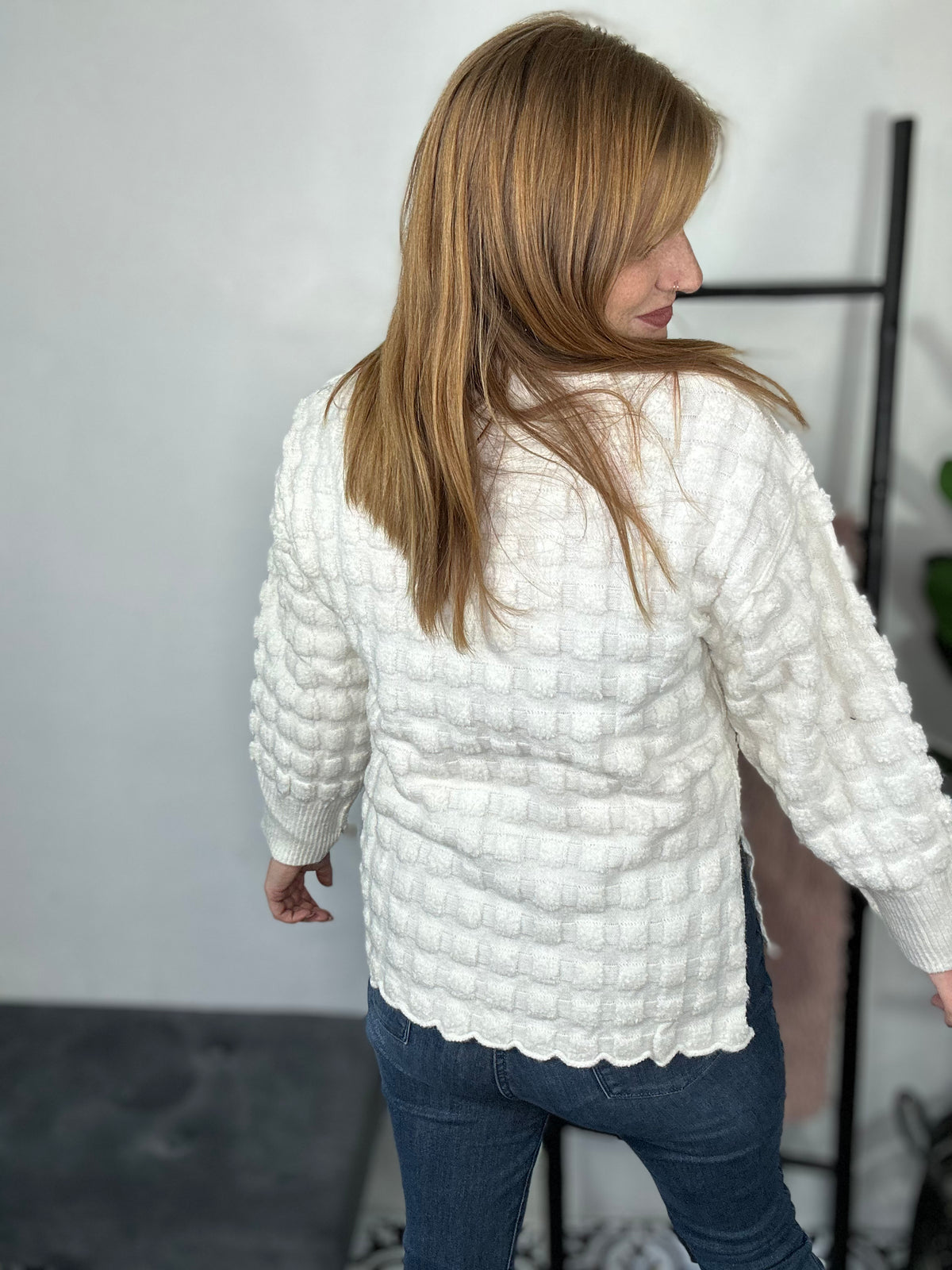 Plush Pop Ivory Sweater