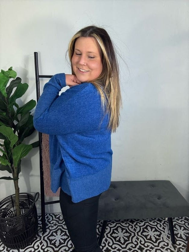 Cobalt Cozy Turtleneck Sweater