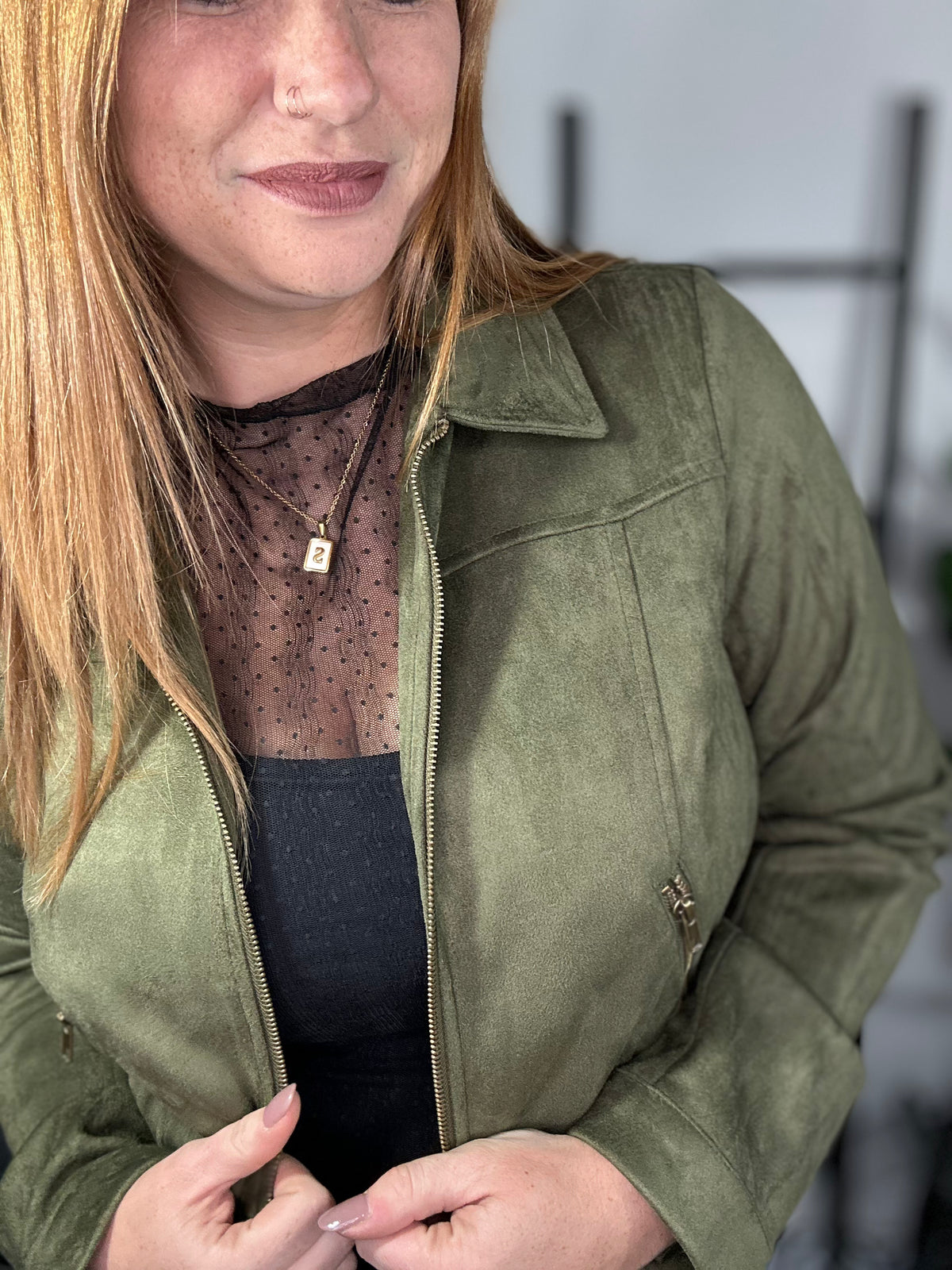 Olive Moto Jacket