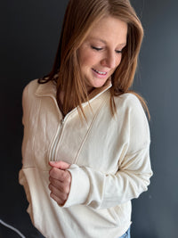 Wrapped In Comfort Cream Pullover