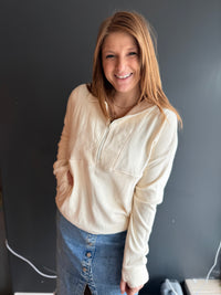 Wrapped In Comfort Cream Pullover