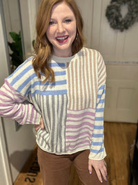 Marie Lightweight Striped Sweater