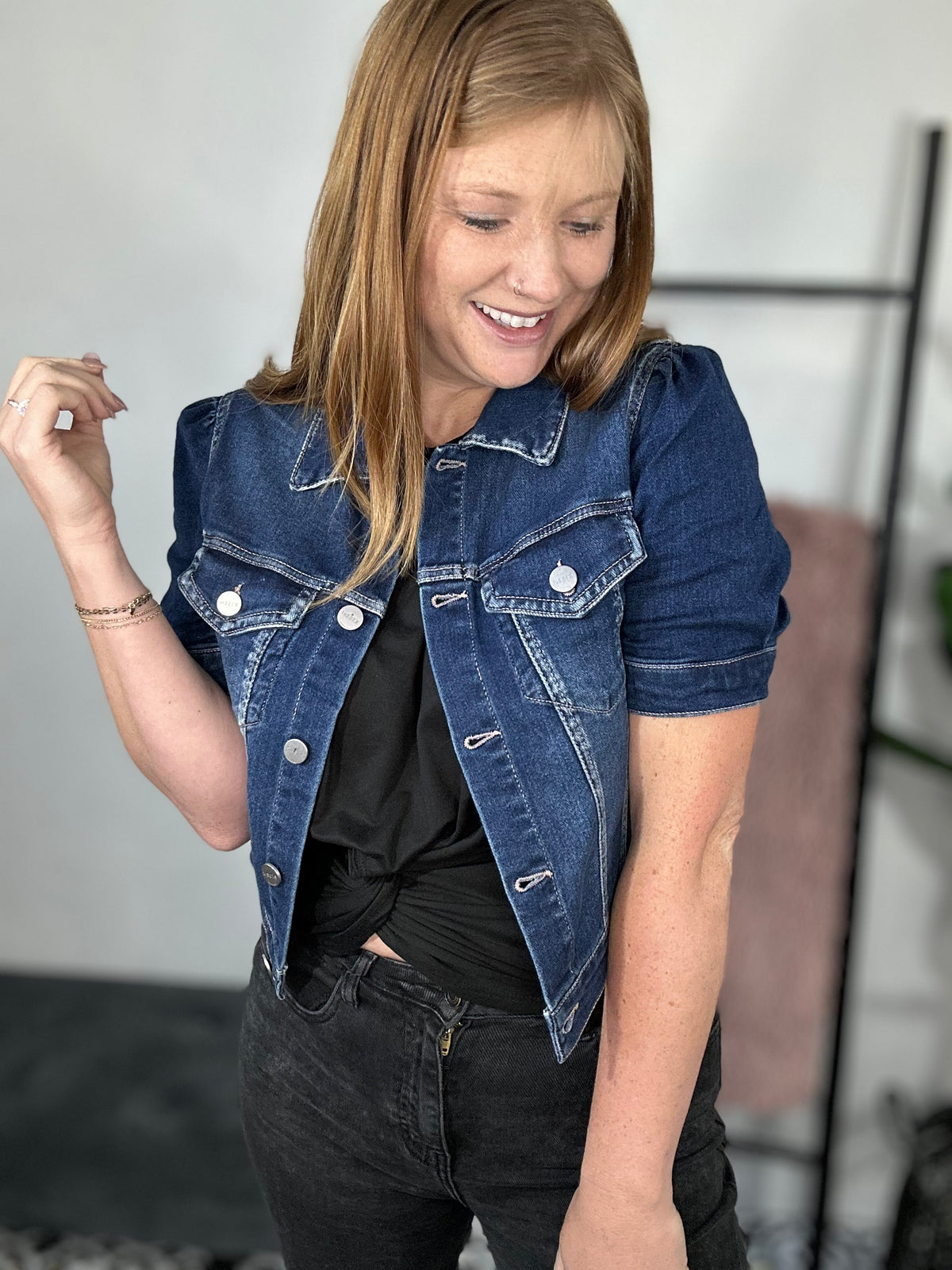 Patty Puff Sleeve Jean Jacket