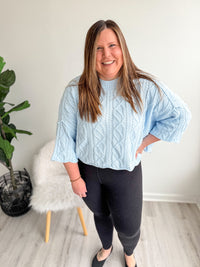 Robin Cable Knit Drape Sweater