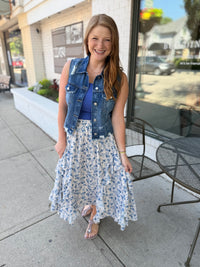 Kimberly Distressed Jean Vest