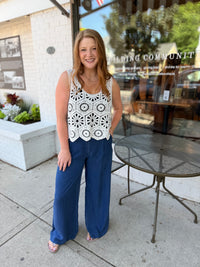 Comfy Denim Wide Leg Pant