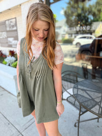 Essie Romper - Olive