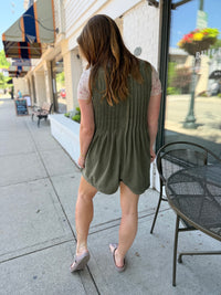 Essie Romper - Olive