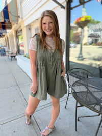 Essie Romper - Olive