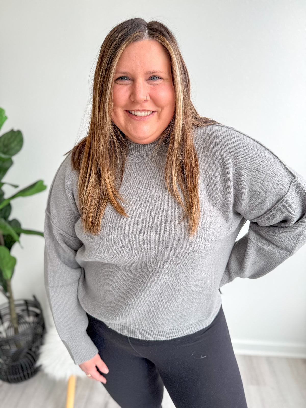 Silver Lining Cozy Knit Sweater