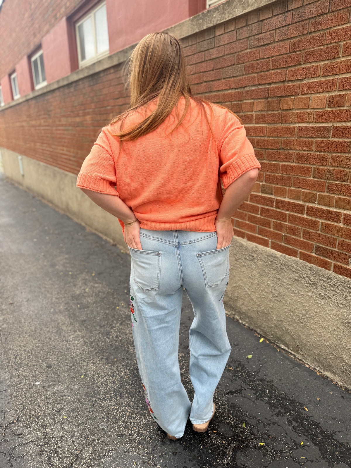 Evie Floral Embroidered Jeans