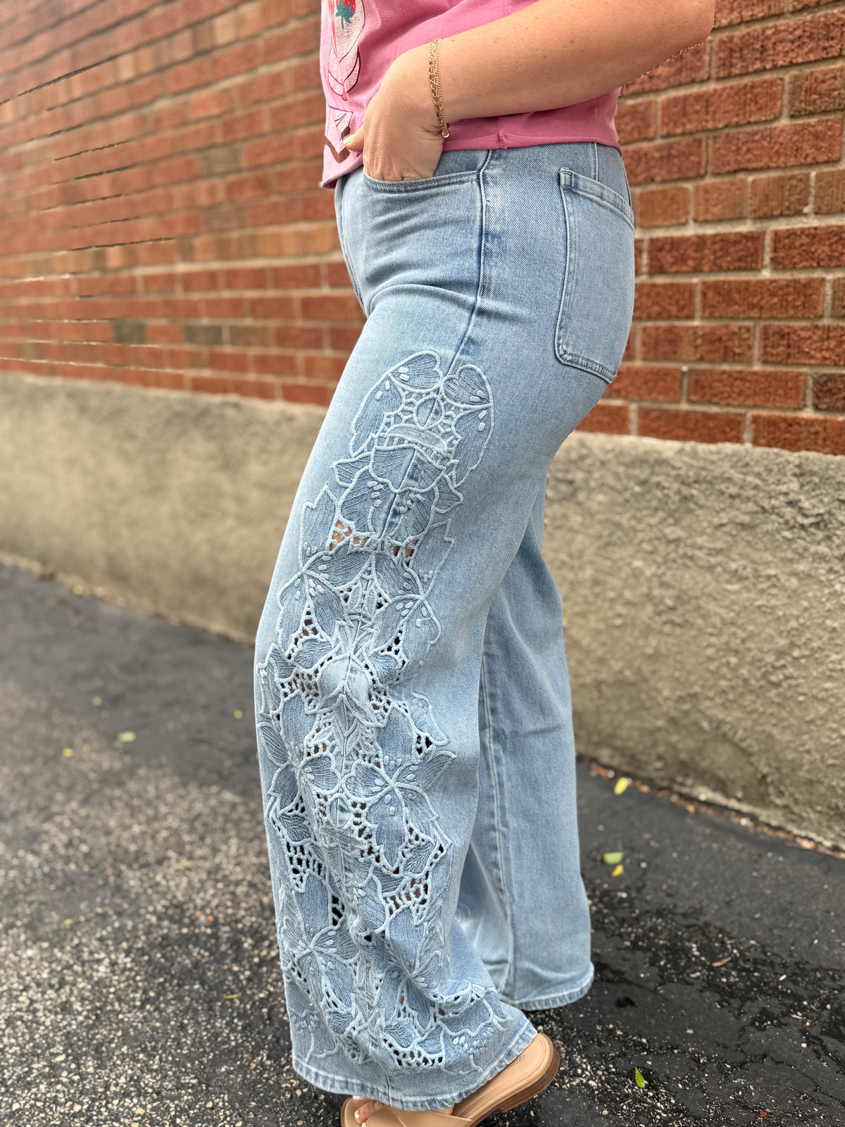 Floral Charm Wide Leg Pant
