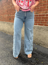 Floral Charm Wide Leg Pant