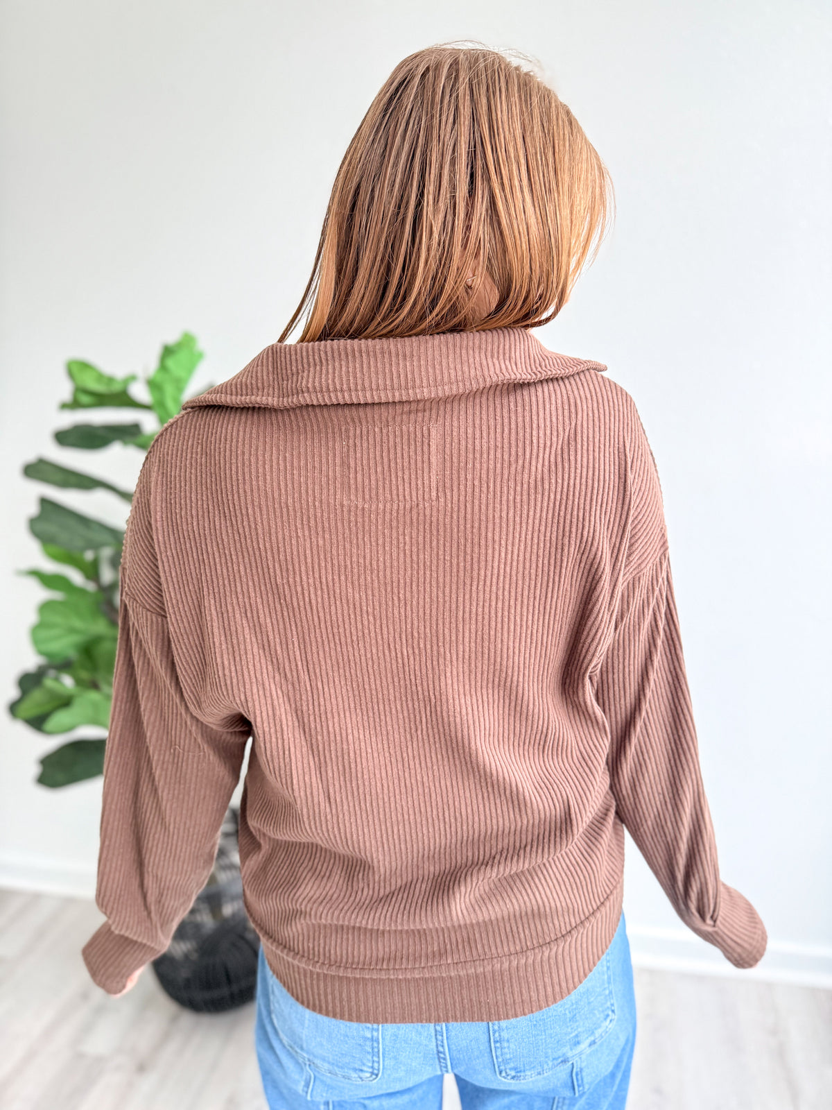 Cocoa Comfort Ribbed Top