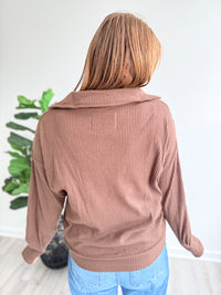 Cocoa Comfort Ribbed Top