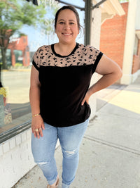 Sheer Delight Black Top
