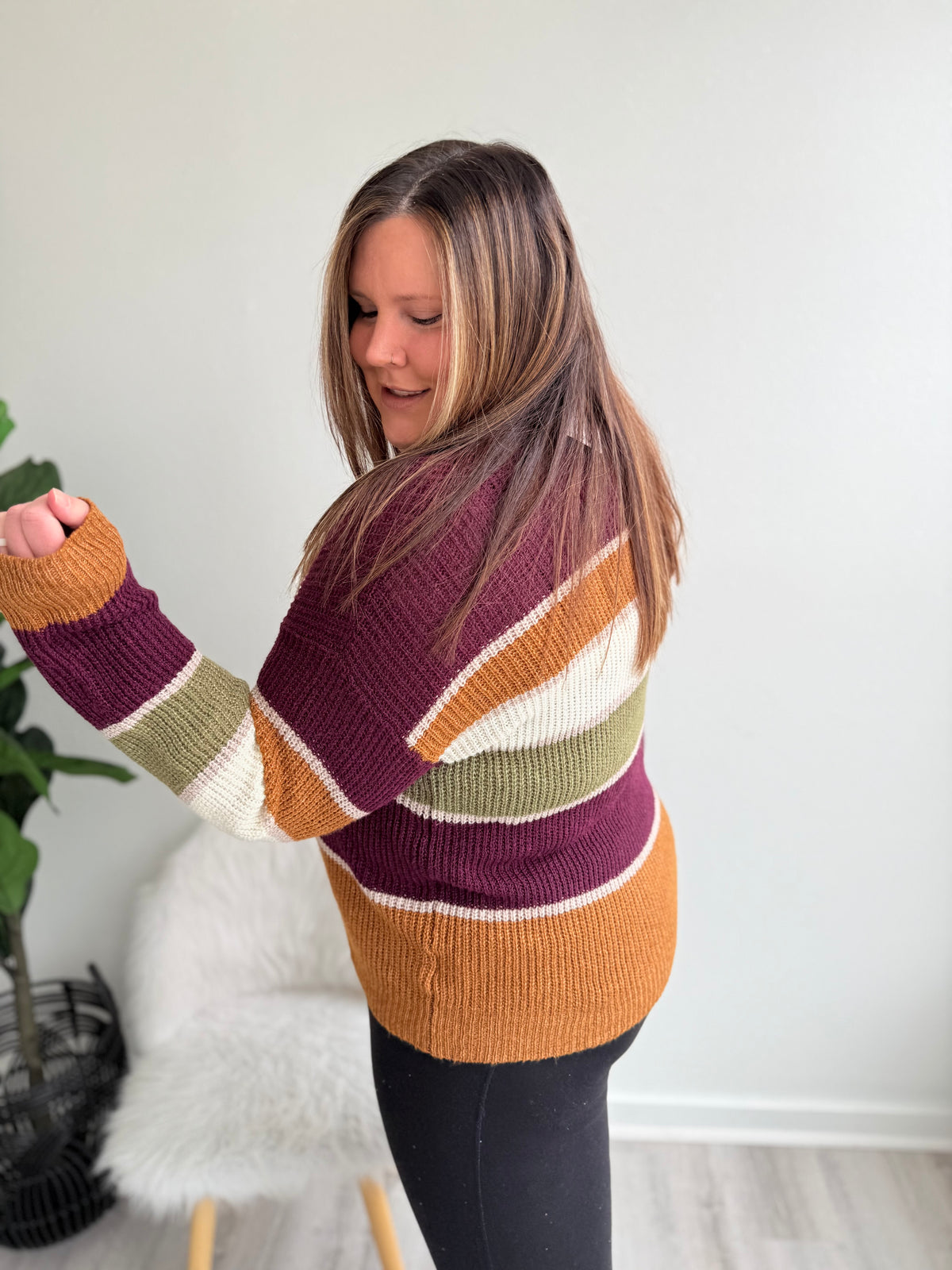 Amber Striped Sweater*